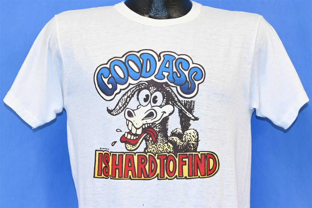 70s Good Ass Is Hard to Find Iron On Donkey t-shirt Medium product image 1
