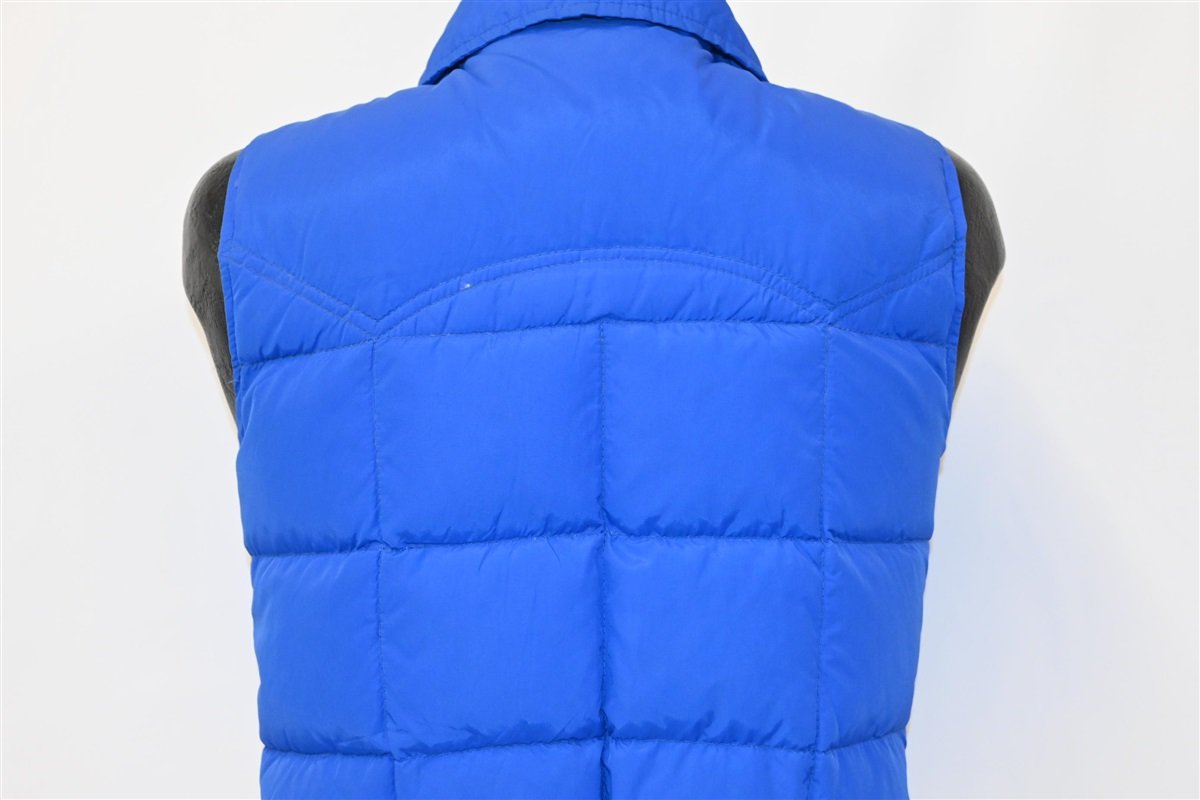 80s White Mountain Blue Snap Up Puffy Ski Vest Small product image 4