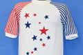 60s Stars And Stripes USA Raglan Short Sleeve Sweatshirt product image 1