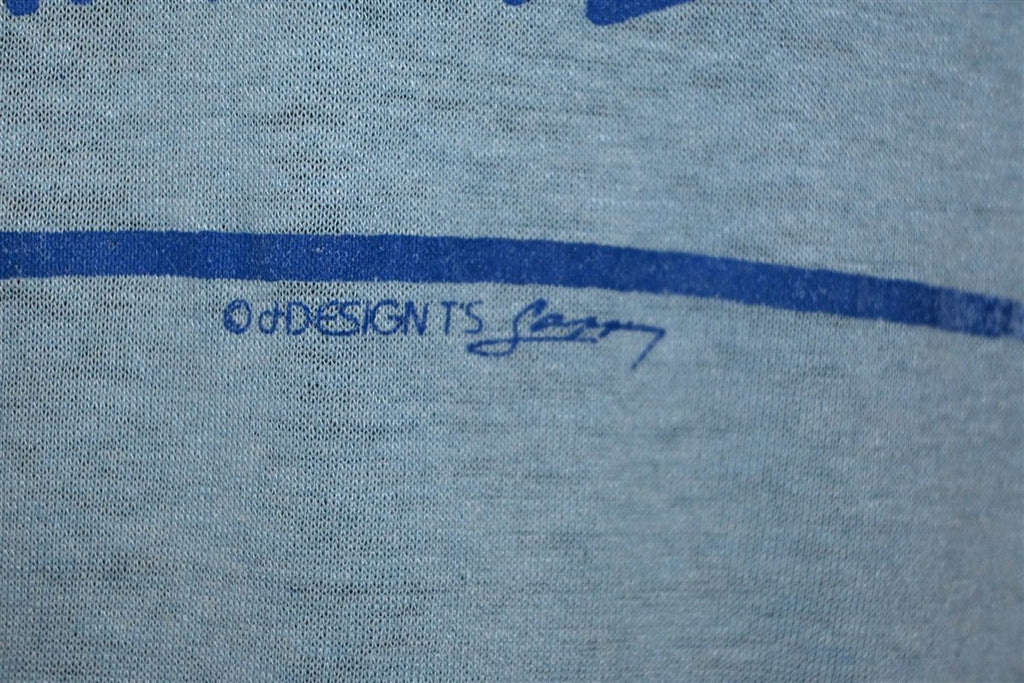 80s Kauai Hawaii Sailboat Island Soft Blue t-shirt Medium product image 3