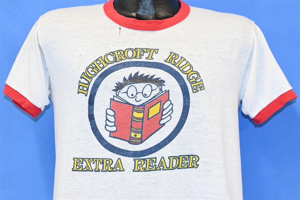 80s Highcroft Ridge Extra Reader Ringer t-shirt Medium product image 1