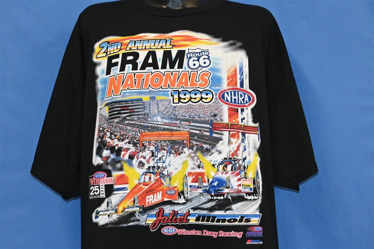 90s Fram Nationals 1999 Winston Drag Racing NHRA t-shirt product image 1