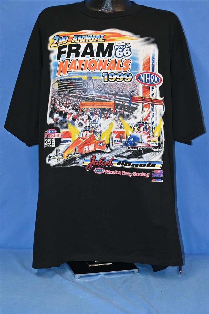 90s Fram Nationals 1999 Winston Drag Racing NHRA t-shirt product image 2