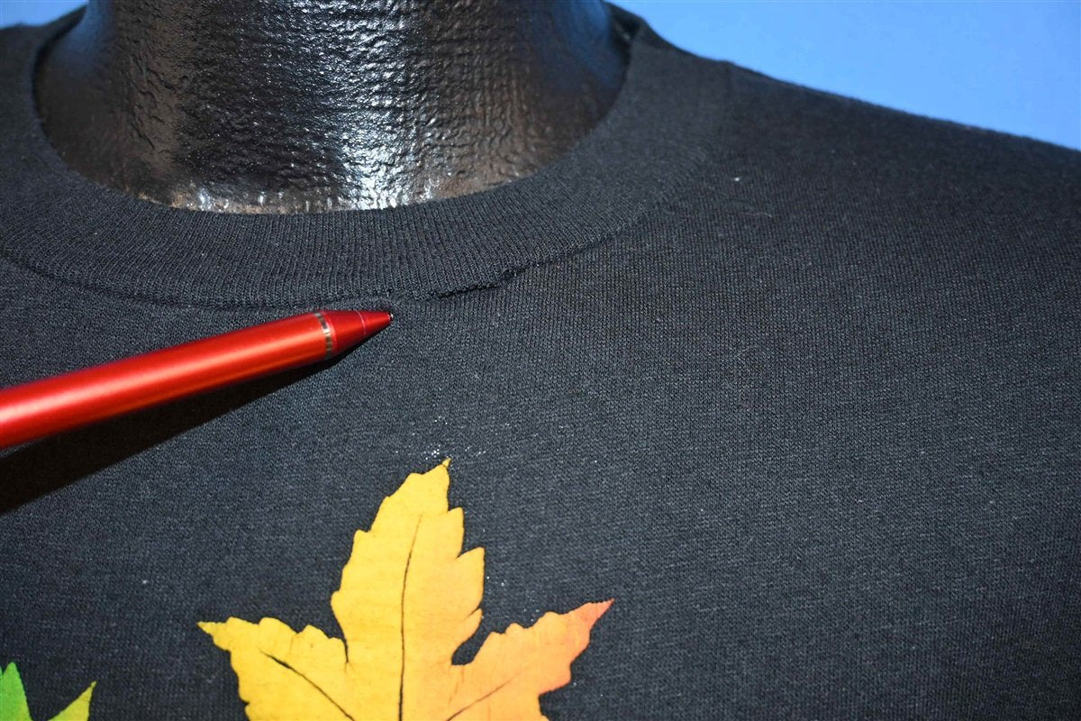 80s New Hampshire Autumn Leaves Puffy Paint t-shirt Extra product image 6
