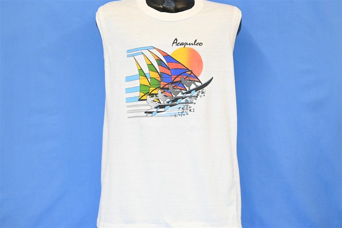 80s Acapulco Mexico Windsurfing Sun Muscle Tank t-shirt product image 2