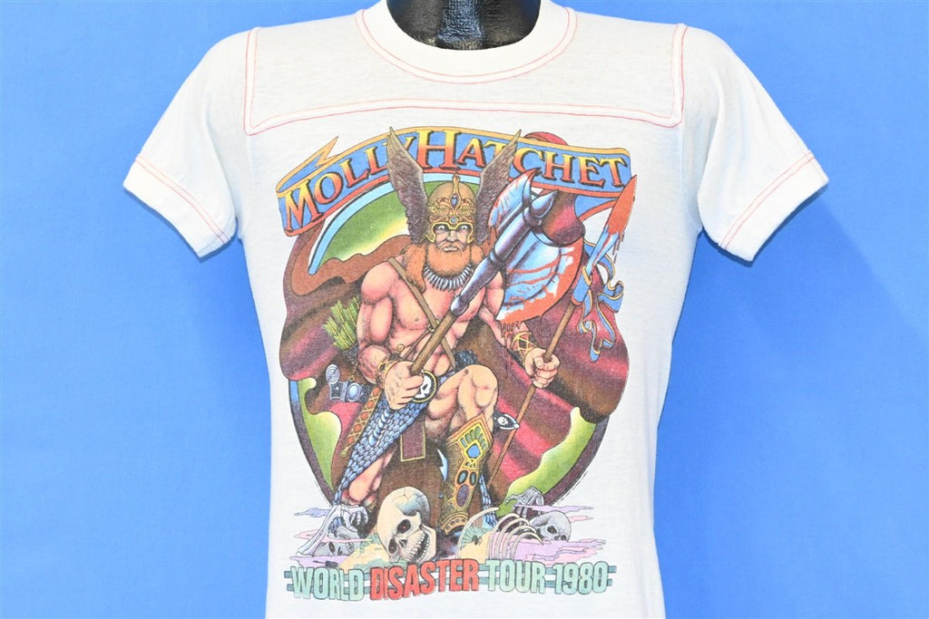 80s Molly Hatchet World Disaster Tour 1980 Rock t-shirt product image 1