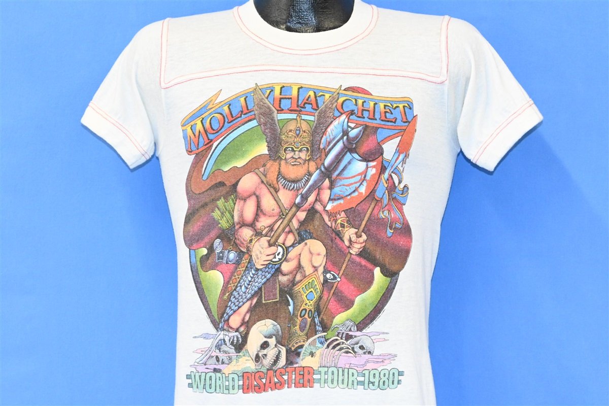 80s Molly Hatchet World Disaster Tour 1980 Rock t-shirt product image 1