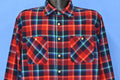 90s Red Blue Plaid Flannel Button Down Shirt Large product image 1