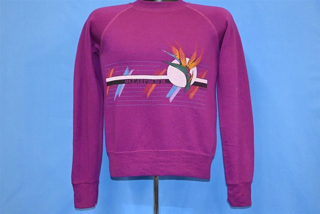 80s Ocean Pacific Surf Bird of Paradise Sweatshirt Youth product image 2