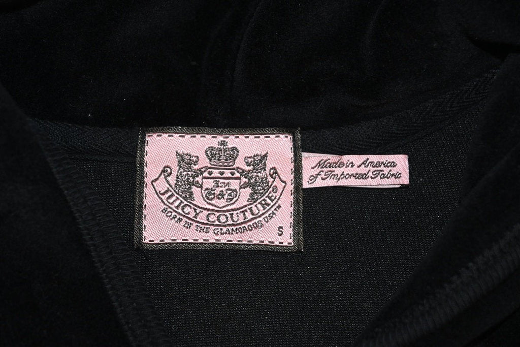 Y2K Juicy Couture Black Velvet Track Jacket Women's Extra product image 5