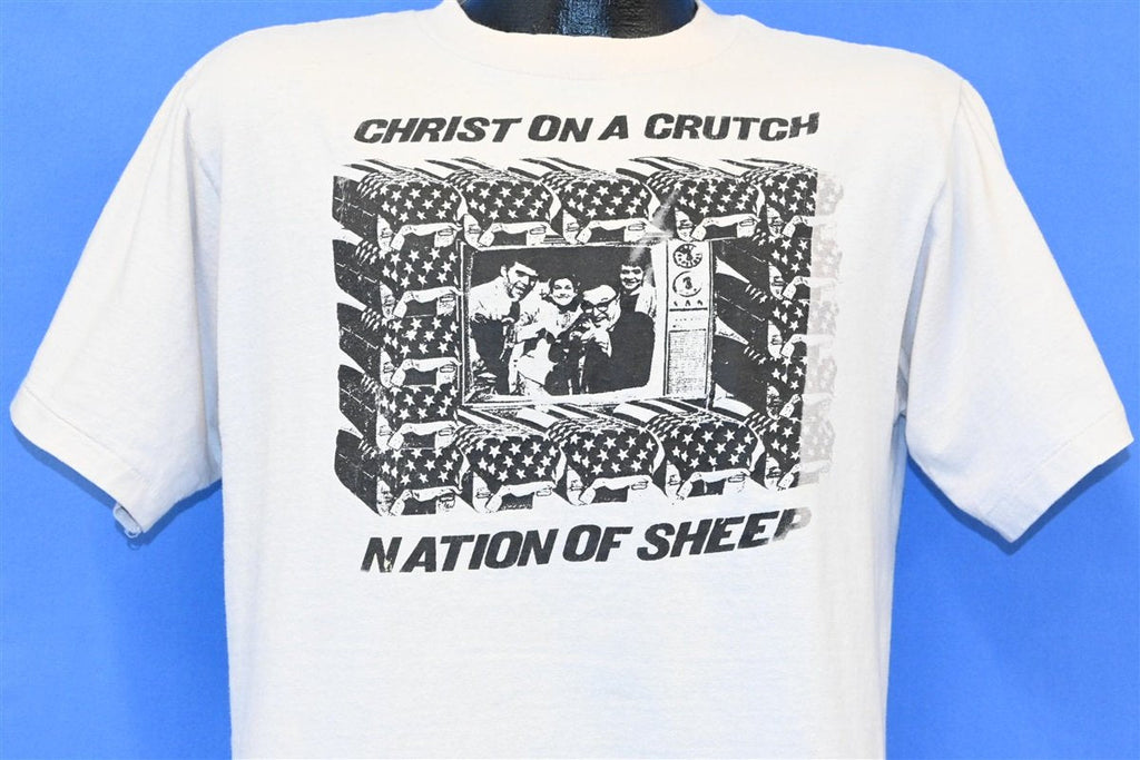 90s Christ on a Crutch Nation of Sheep Punk t-shirt Large product image 1