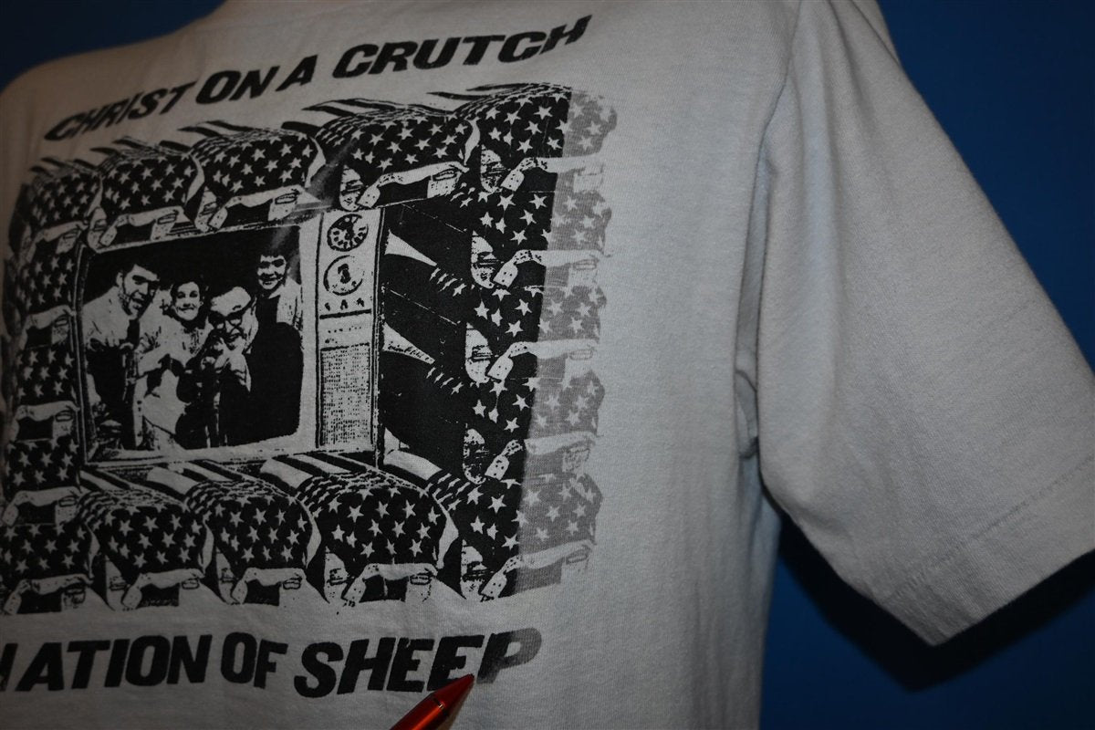 90s Christ on a Crutch Nation of Sheep Punk t-shirt Large product image 4