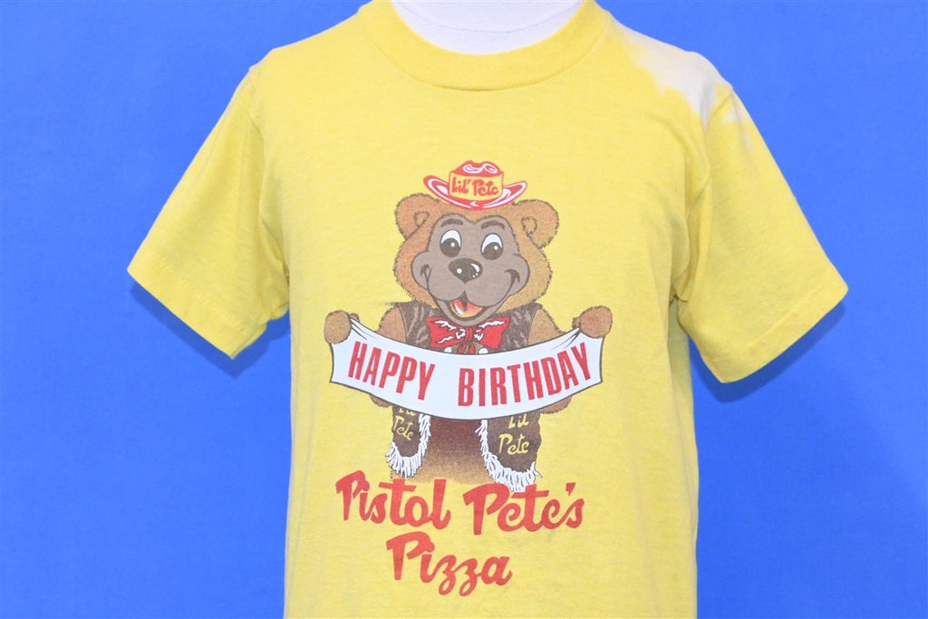 80s Pistol Pete's Pizza Happy Birthday t-shirt Youth Medium product image 1