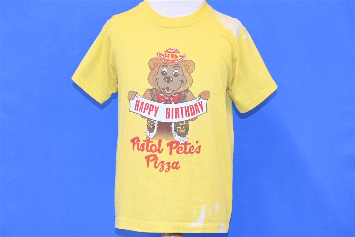 80s Pistol Pete's Pizza Happy Birthday t-shirt Youth Medium product image 2