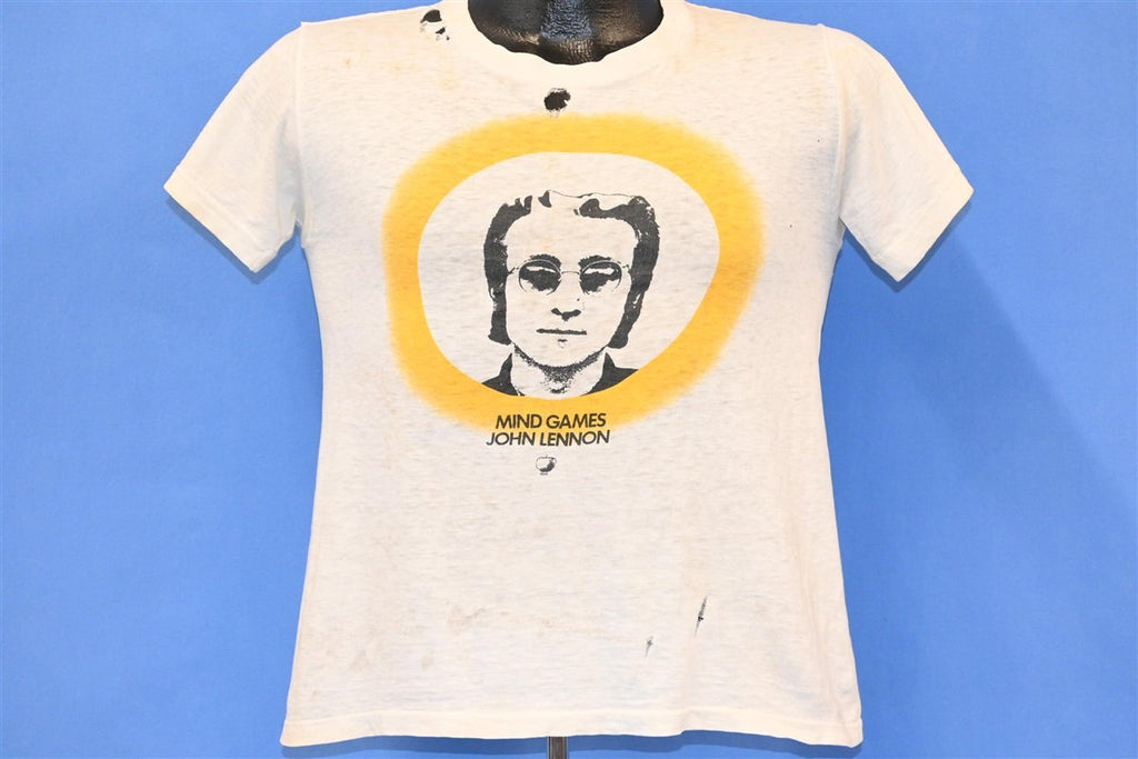 70s John Lennon Mind Games Distressed Rock t-shirt Small product image 2