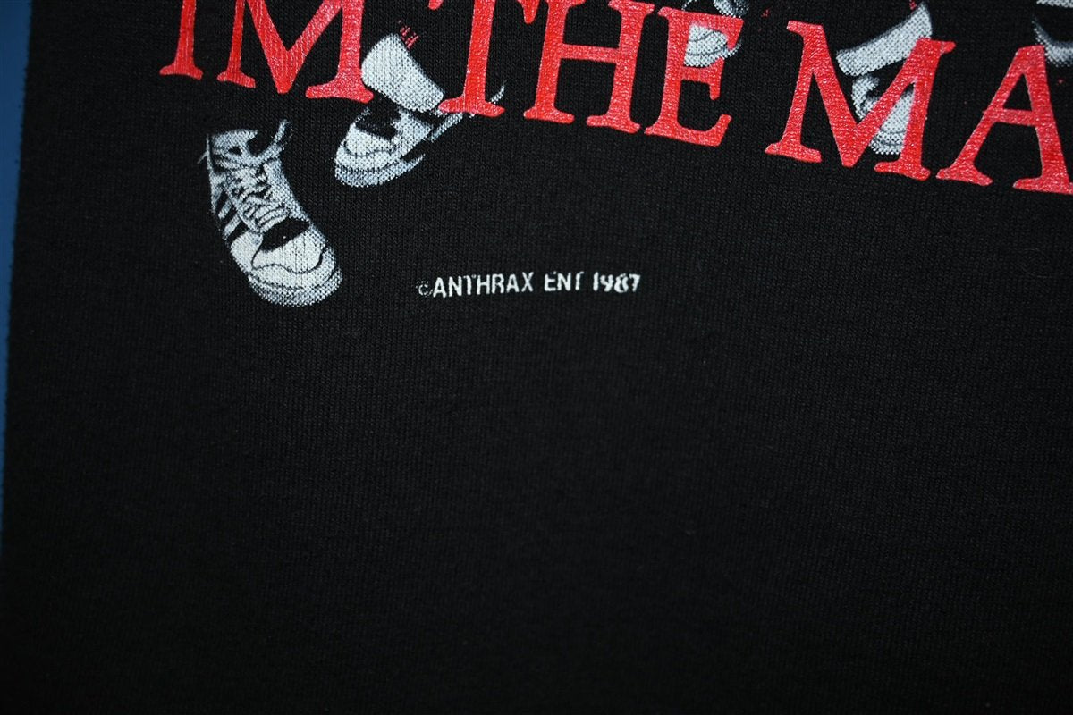 80s Anthrax Thrash Metal I'm the Man Lyrics t-shirt Medium product image 3