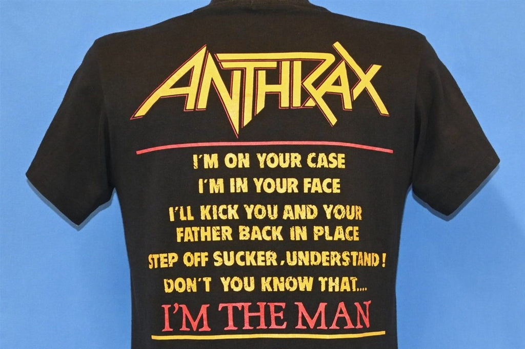 80s Anthrax Thrash Metal I'm the Man Lyrics t-shirt Medium product image 4