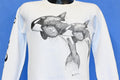 80s SeaWorld Killer Whale Orca White Raglan Sweatshirt Small product image 1