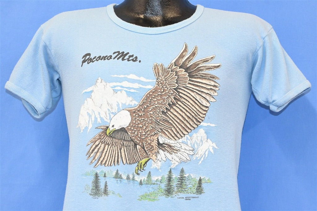 80s Pocono Mountains Bald Eagle Rib Knit t-shirt Medium product image 1