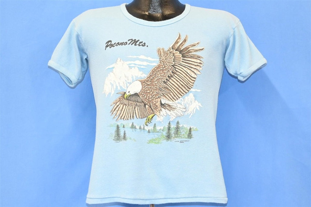 80s Pocono Mountains Bald Eagle Rib Knit t-shirt Medium product image 2