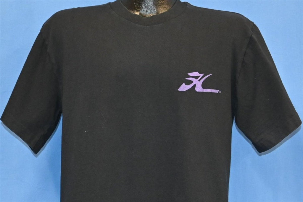 90s Hobie Sports Neon Double Sided Black t-shirt Medium product image 3