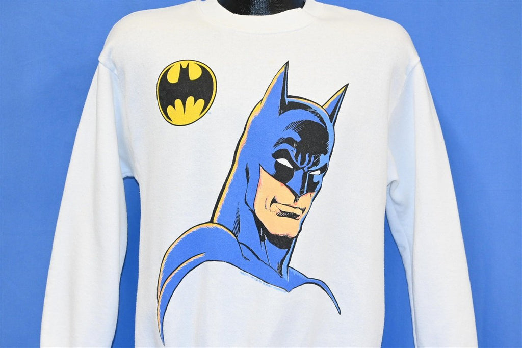 80s Batman Bat Signal DC Comics Raglan Sweatshirt Medium product image 1