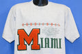 90s Miami Hurricanes University Letterman Patch t-shirt product image 1