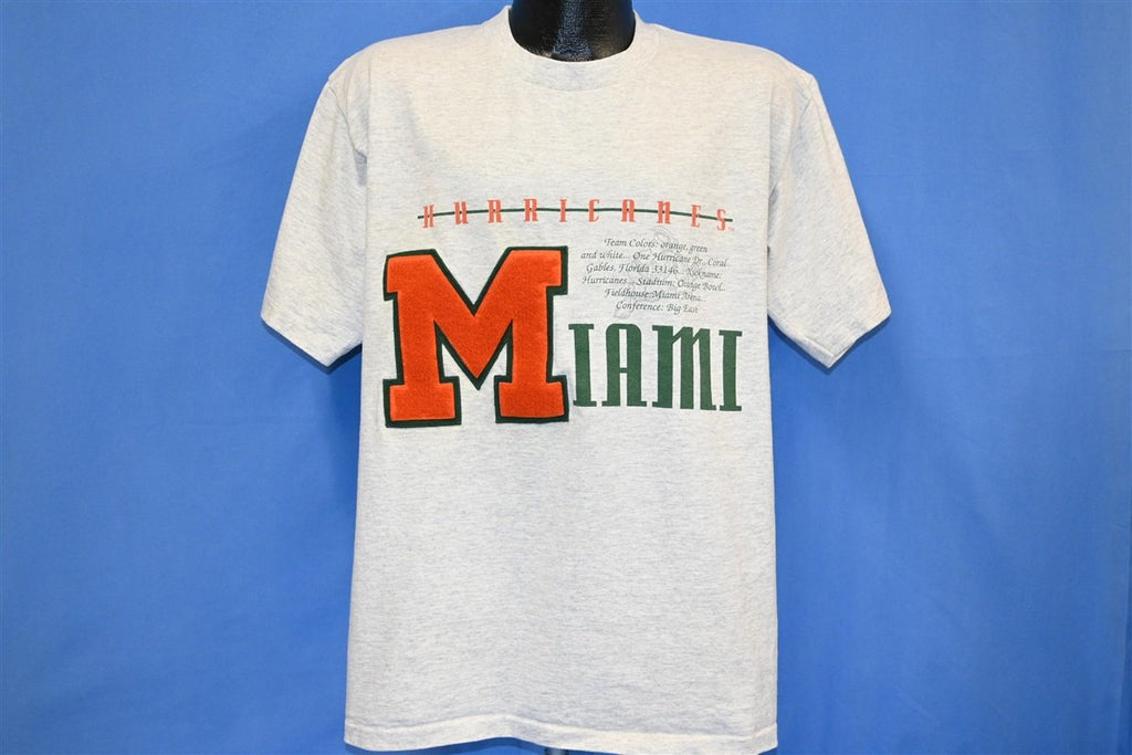 90s Miami Hurricanes University Letterman Patch t-shirt product image 2