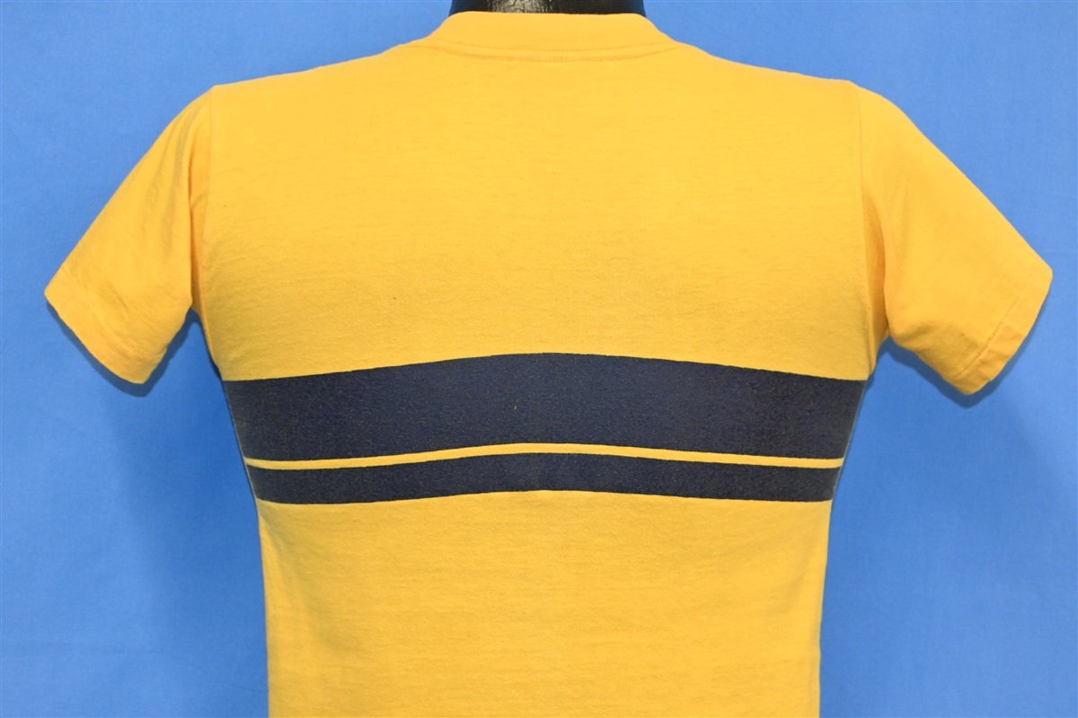 80s Cal 500 California Blue Gold Striped t-shirt Extra Small product image 3