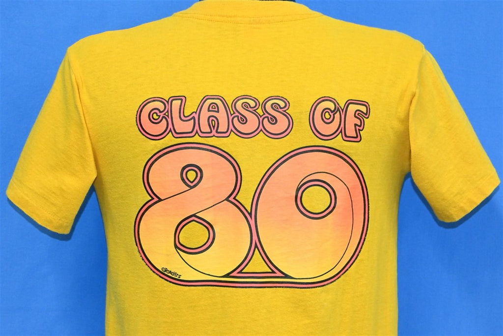 70s Class of 1980 Roach Iron On Yellow Pocket t-shirt Small product image 1