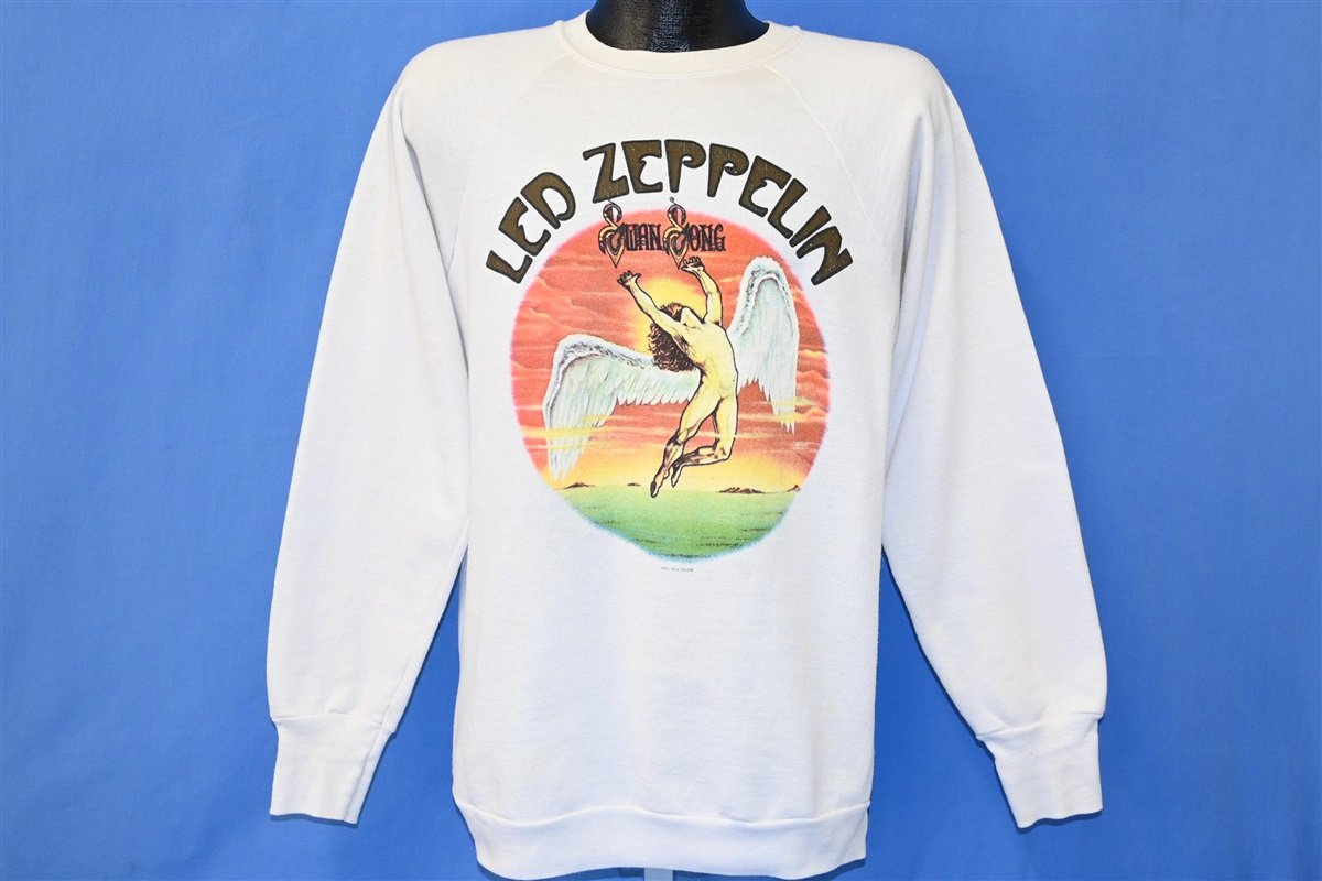 80s Led Zeppelin Swan Song Records Raglan Sweatshirt Medium product image 2