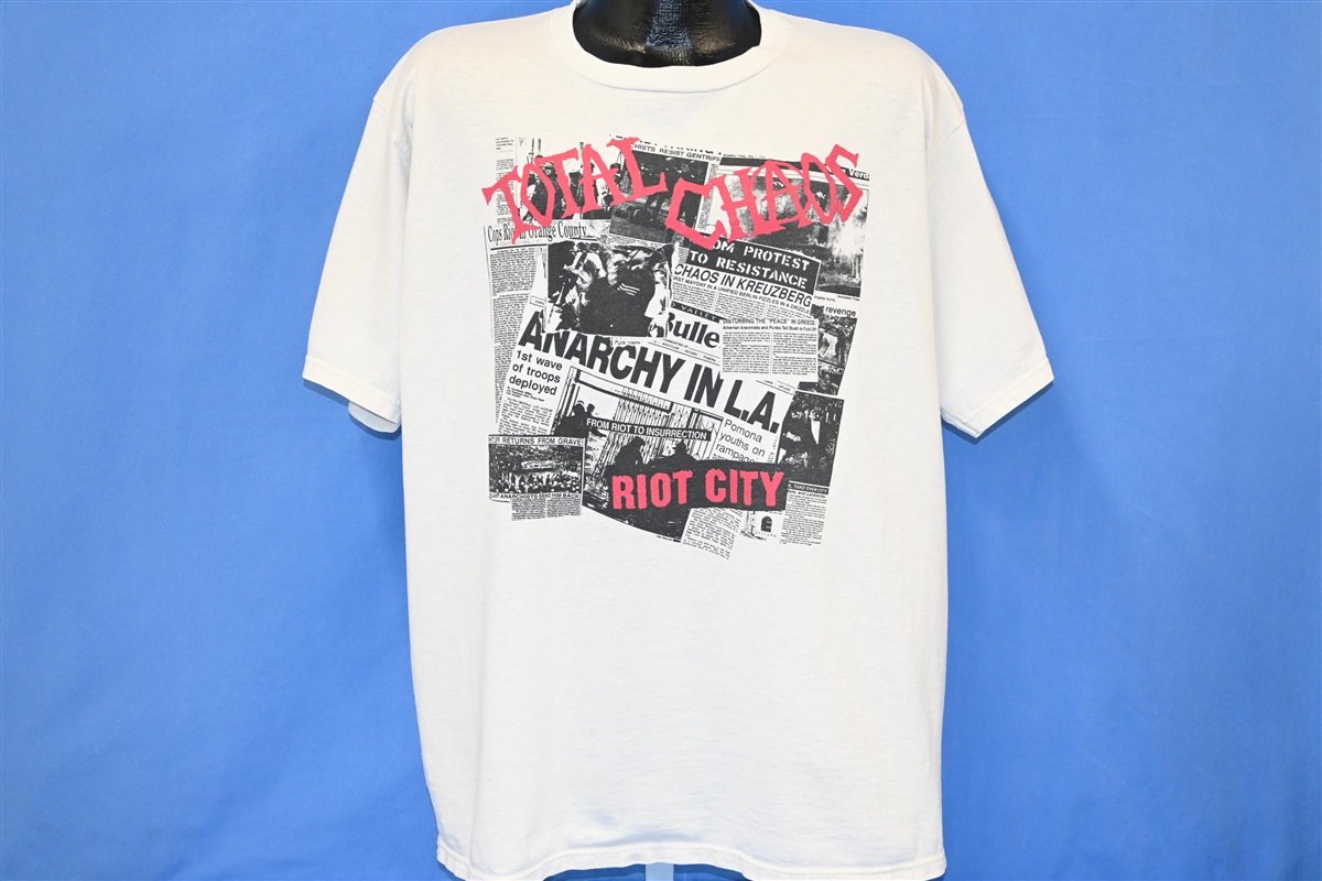 90s Total Chaos Riot City Hardcore Punk t-shirt Extra Large product image 2