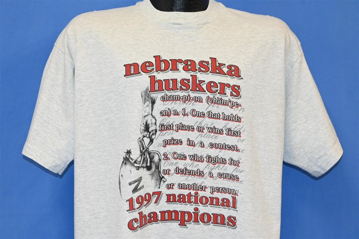 90s Nebraska Cornhuskers 1997 Champions t-shirt Extra Large product image 1