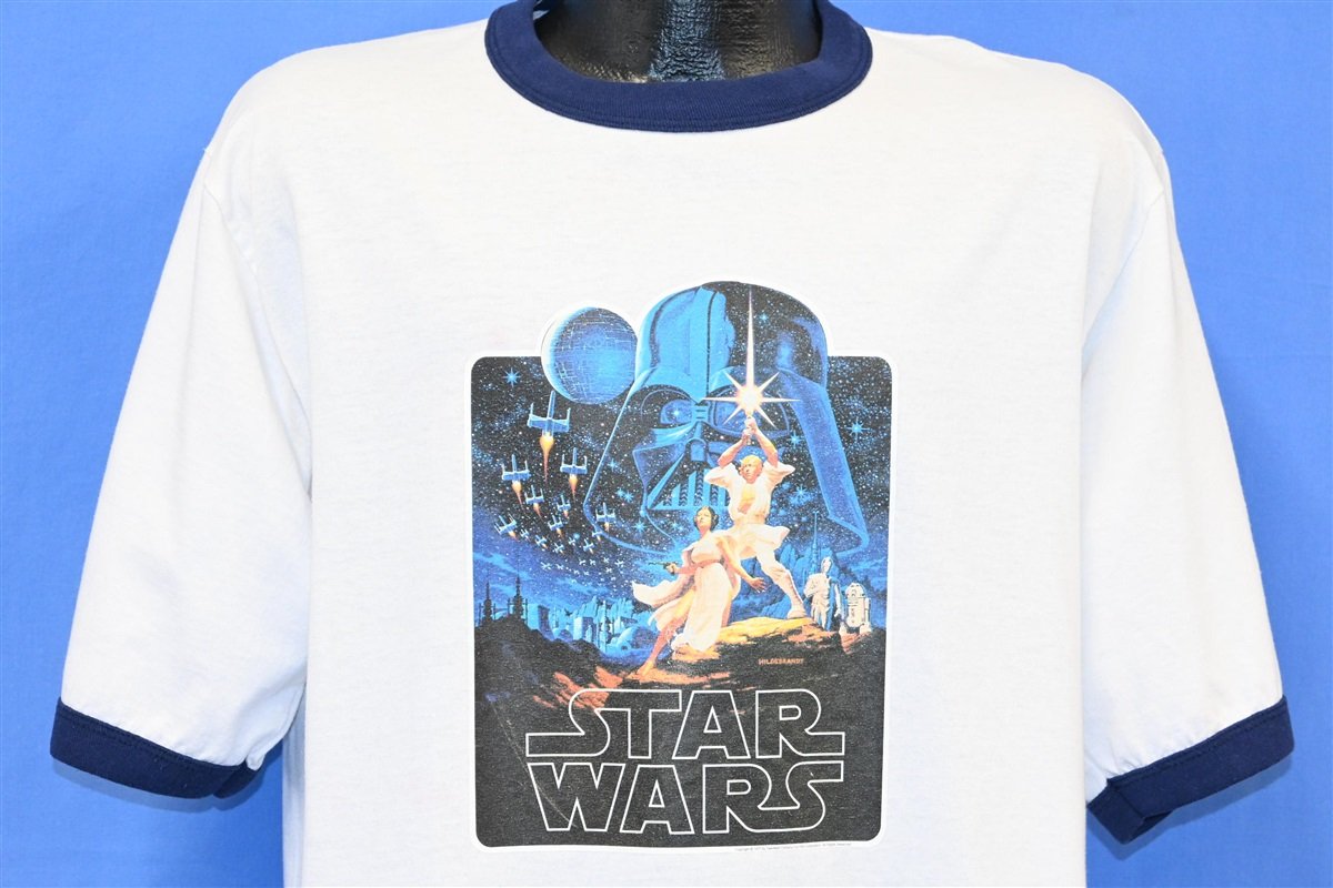 90s Star Wars A New Hope Iron On Ringer t-shirt Extra Large product image 1