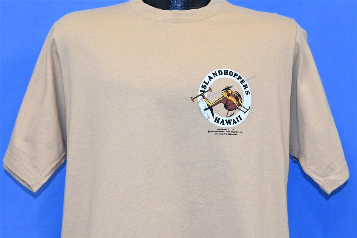 80s Island Hoppers Hawaii Magnum Helicopter Tours t-shirt product image 2