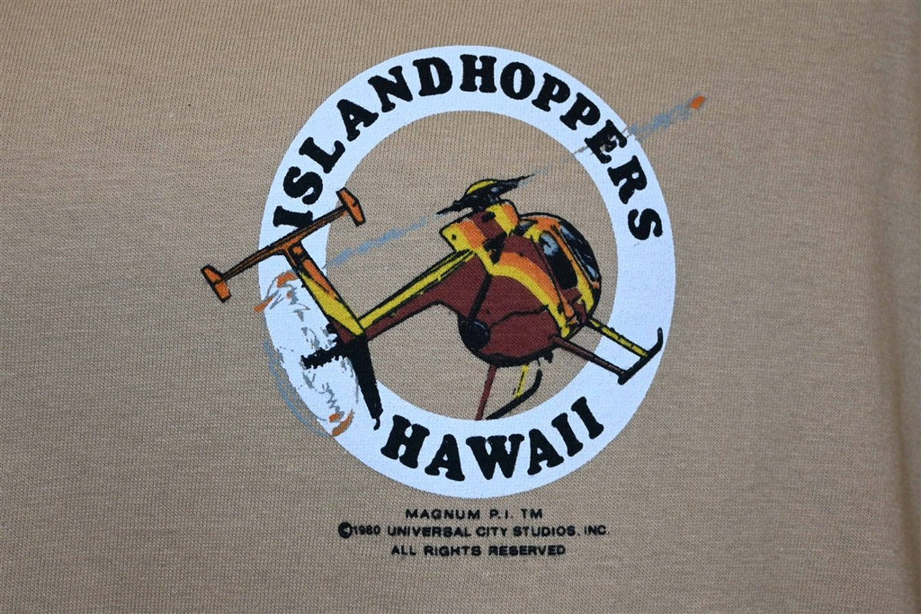 80s Island Hoppers Hawaii Magnum Helicopter Tours t-shirt product image 4