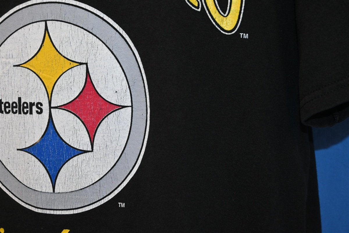 90s Pittsburgh Steelers NFL Logo Steelmark t-shirt Extra product image 3
