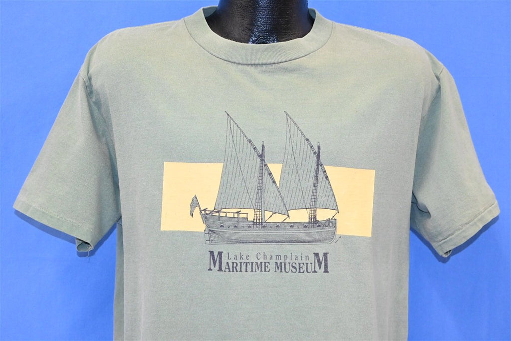 90s Lake Champlain Maritime Museum Sailboat t-shirt Large product image 1