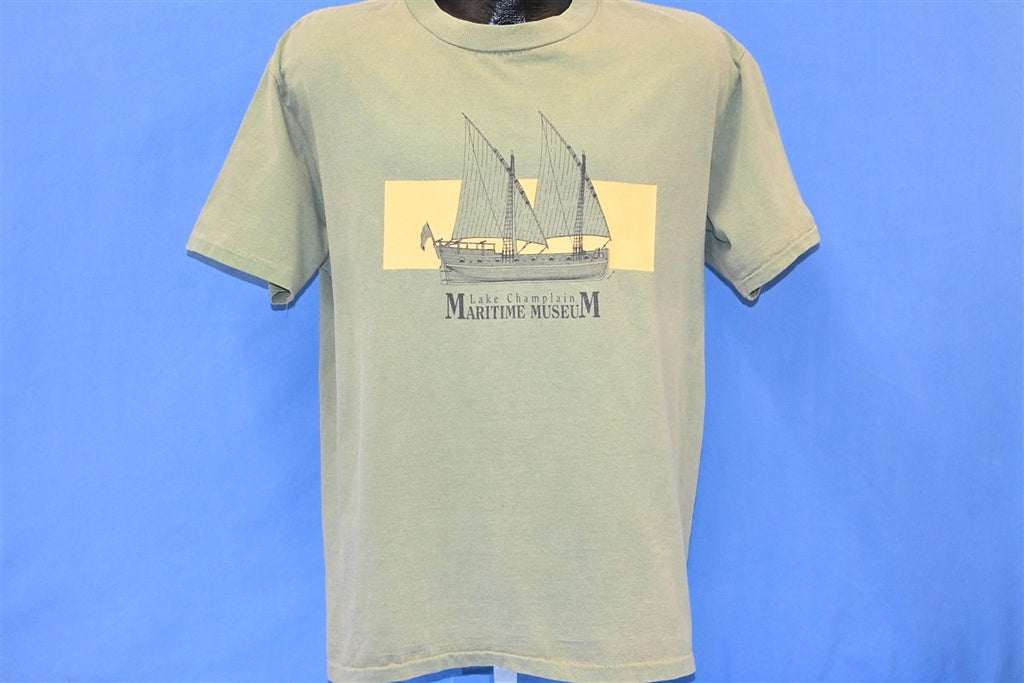 90s Lake Champlain Maritime Museum Sailboat t-shirt Large product image 2