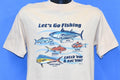 80s Lets Go Fishing Catch Em and Eat Em t-shirt Medium product image 1