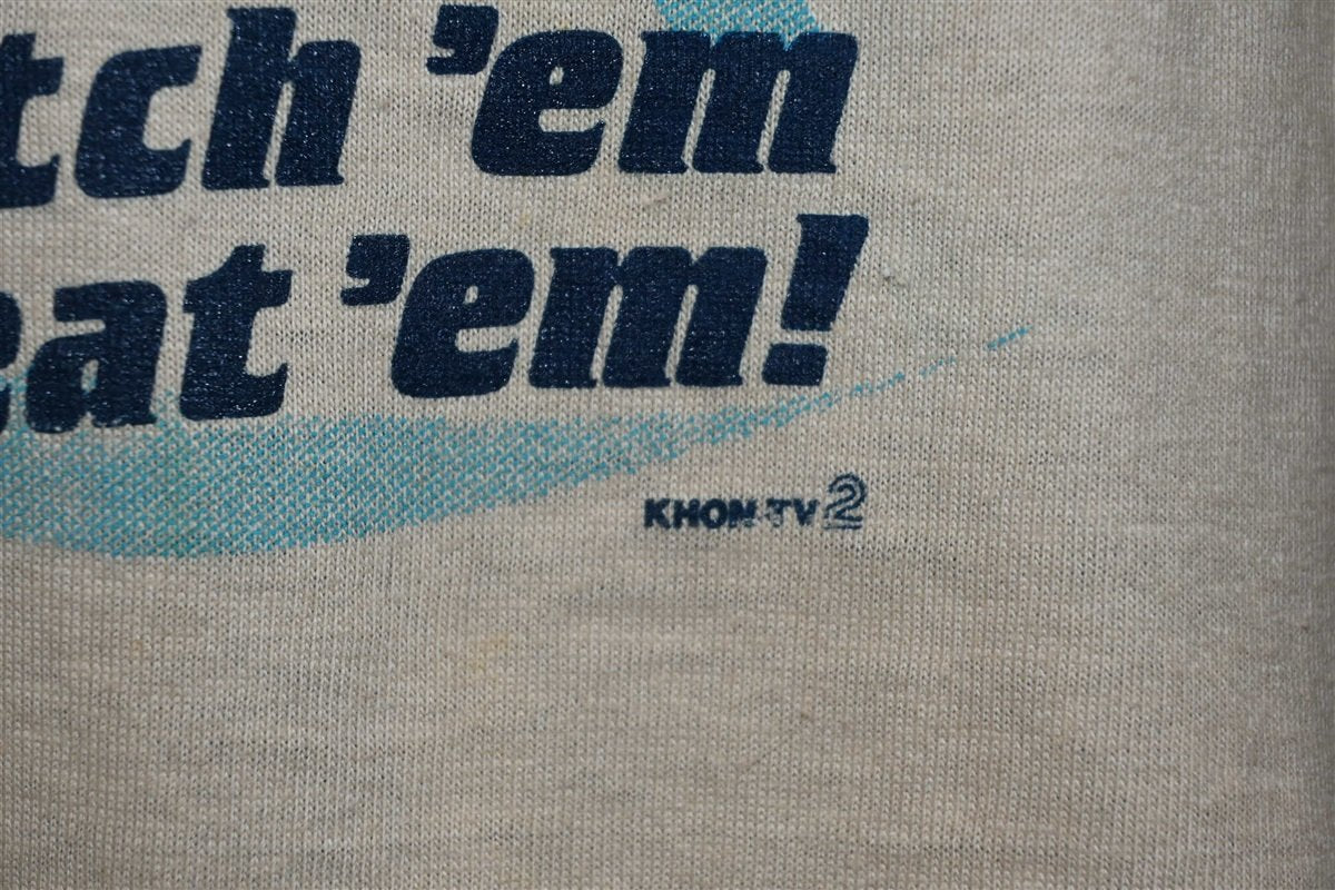80s Lets Go Fishing Catch Em and Eat Em t-shirt Medium product image 3