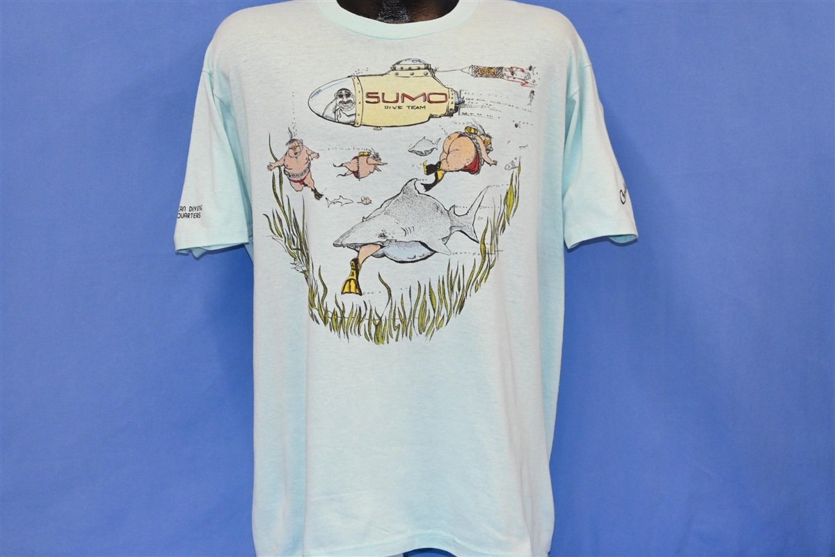 80s Sumo Dive Team American Diving HQ t-shirt Extra Large product image 2