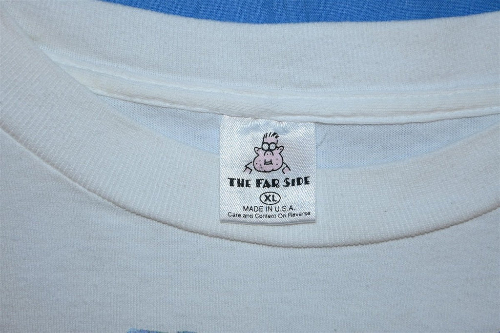 80s The Far Side Santa Reindeer Plane Funny t-shirt Extra product image 5