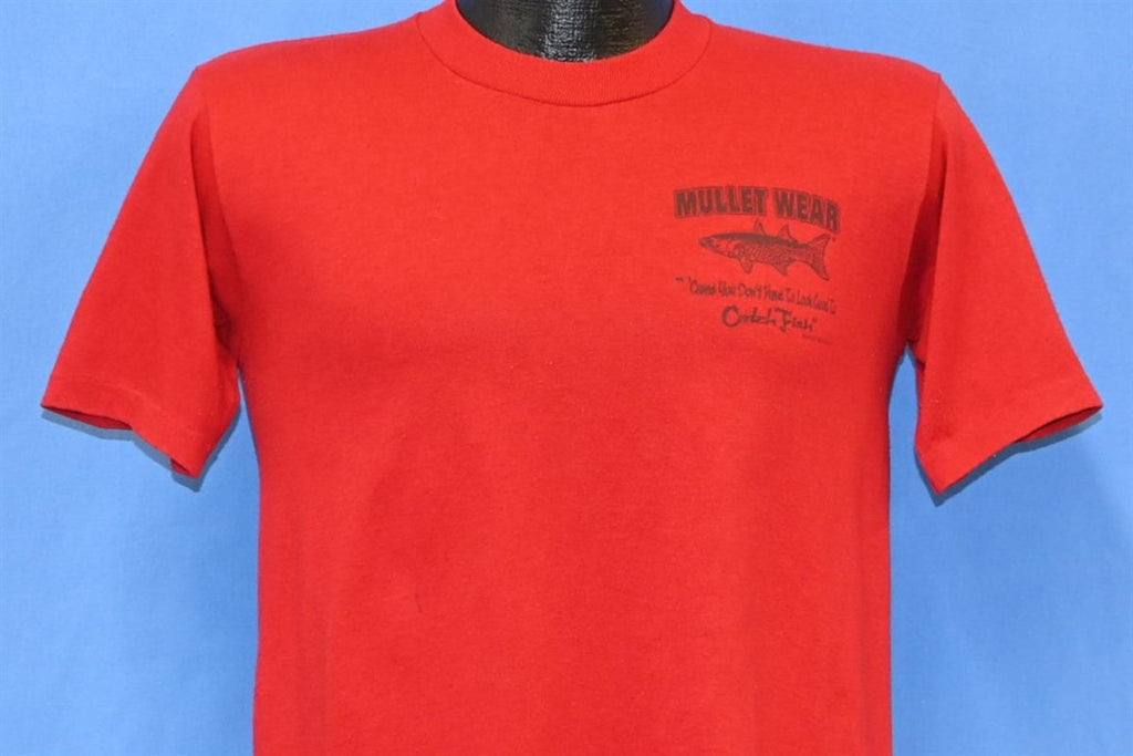 80s Mullet Wear Don't Look Good To Catch Fish t-shirt Small product image 2