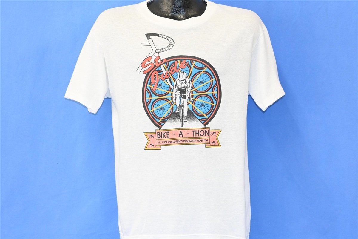 80s St Jude Bike-A-Thon Children's Hospital Biking t-shirt product image 2