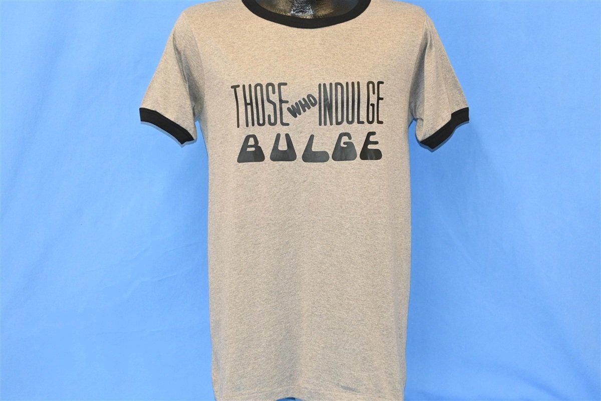80s Those Who Indulge Bulge Funny Ringer t-shirt Medium product image 2