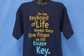 90s On the Keyboard of Life Keep One Finger t-shirt Extra product image 1