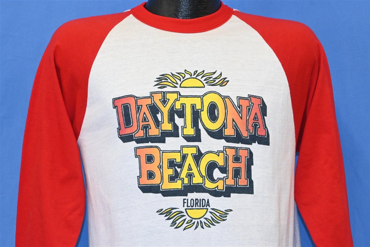 80s Daytona Beach Florida Sunset Raglan t-shirt Medium product image 1