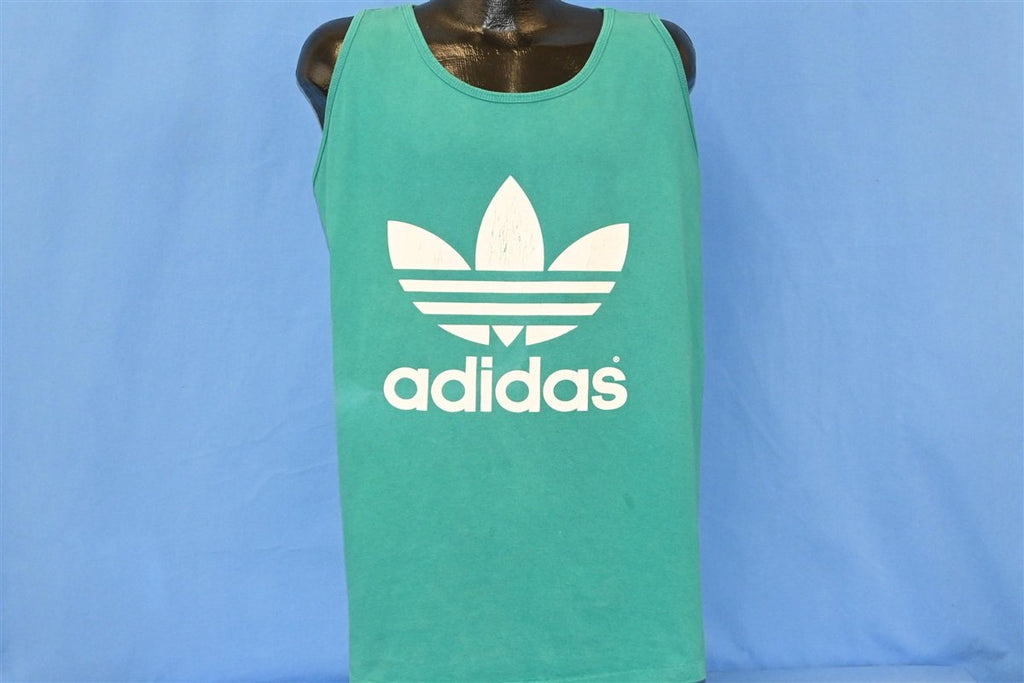 90s Adidas Trefoil Logo Three Stripe Tank t-shirt Extra product image 2
