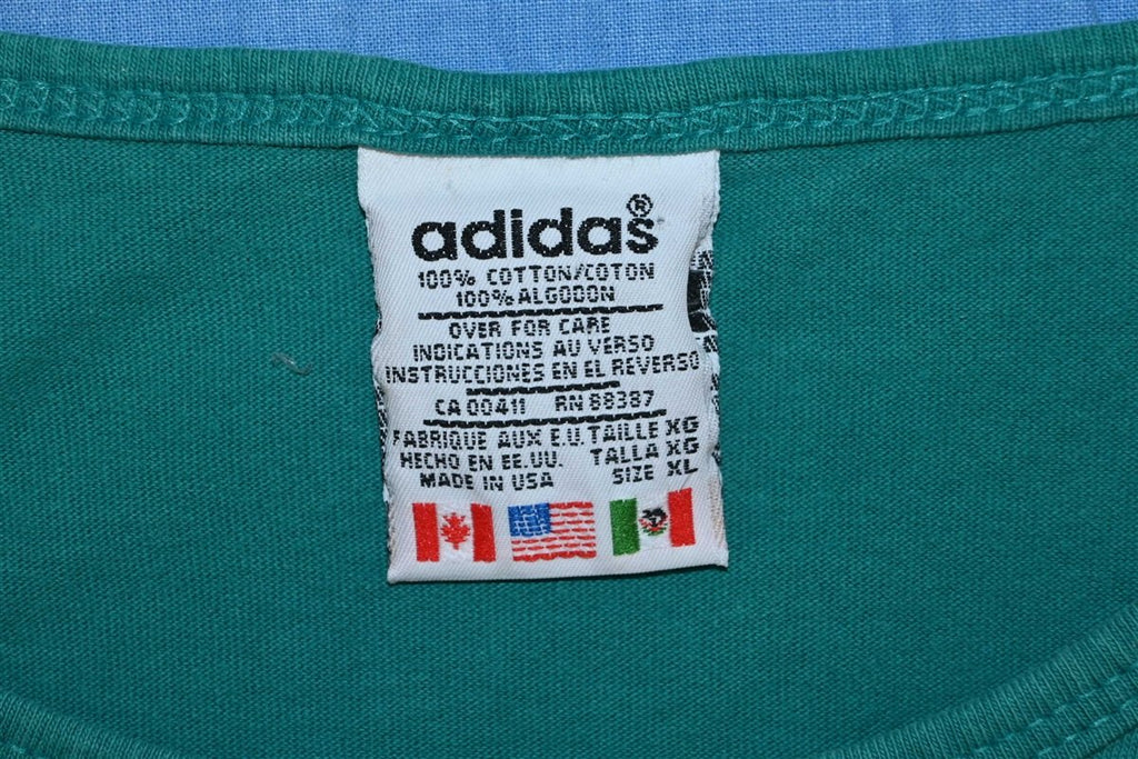 90s Adidas Trefoil Logo Three Stripe Tank t-shirt Extra product image 5